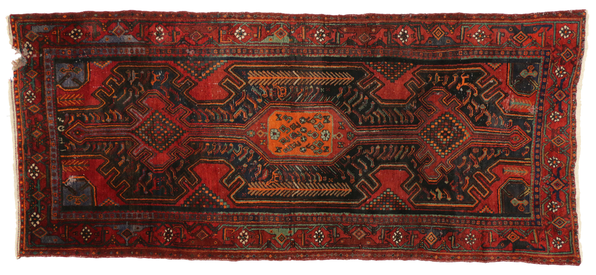 4 x 8 Vintage Hamadan Rug 76898