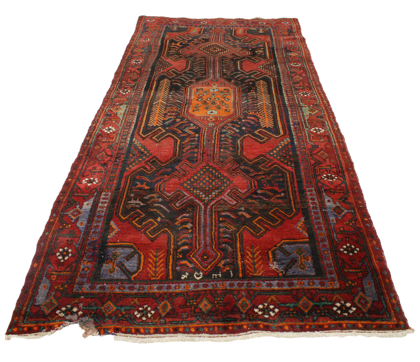 4 x 8 Vintage Hamadan Rug 76898