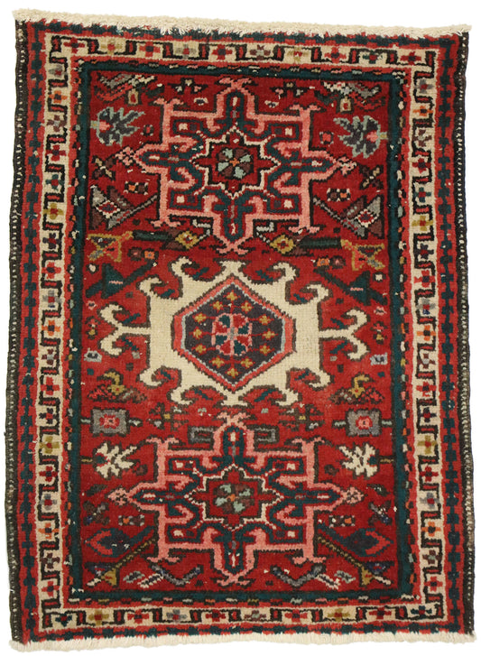 2 x 3 Vintage Heriz Rug 76899