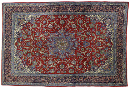 7 x 10 Vintage Isfahan Rug 76901