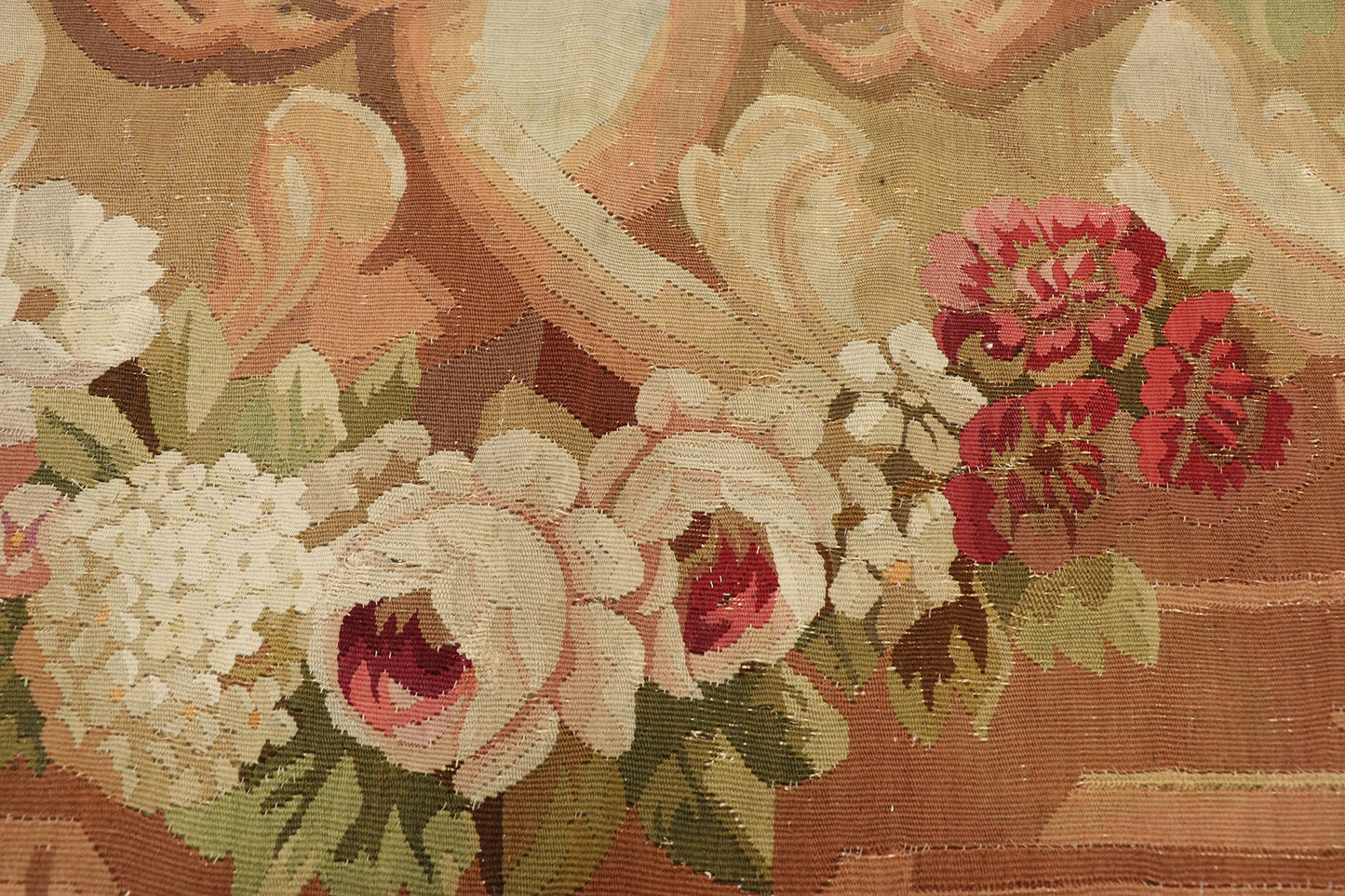 13 x 16 Antique French Aubusson Rug 76903