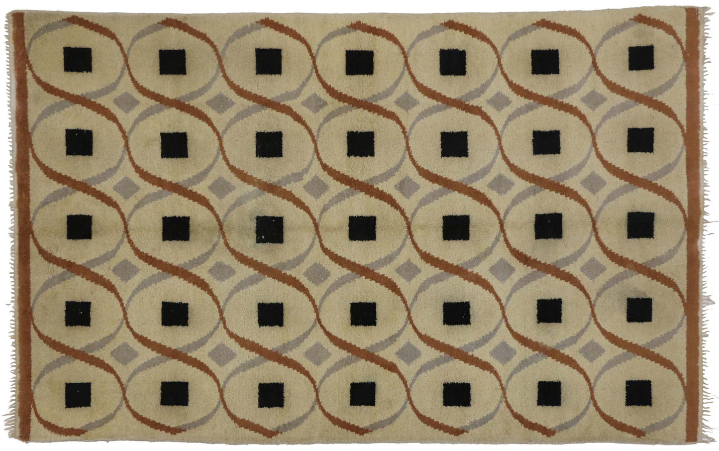 6 x 9 Vintage Swedish Rug 76913