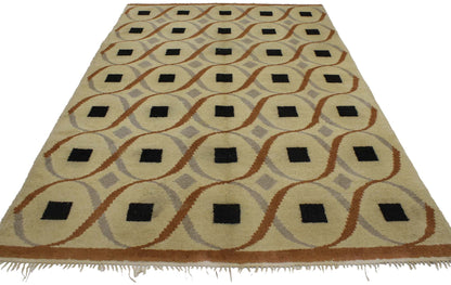 6 x 9 Vintage Swedish Rug 76913