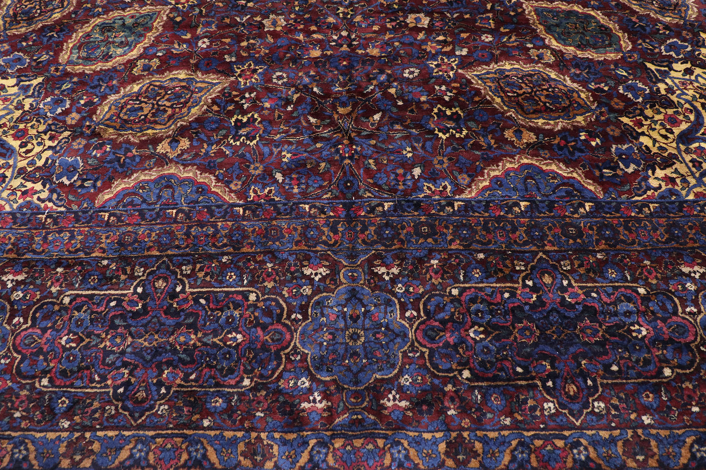 14 x 23 Antique Persian Kerman Rug 76923