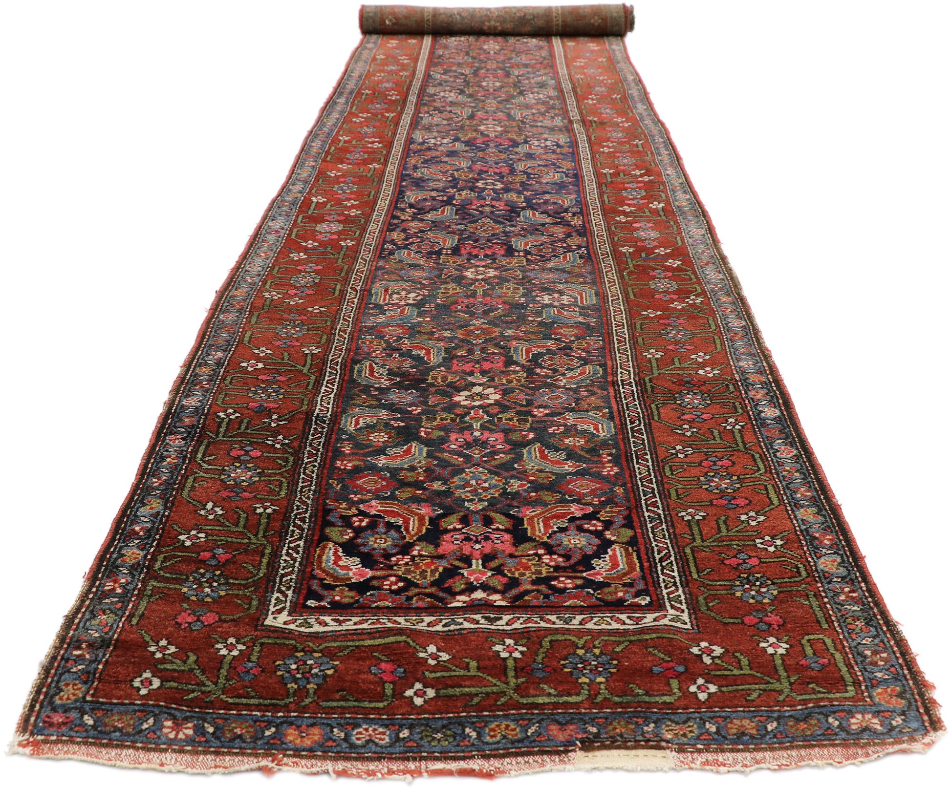3 x 16 Antique Persian Malayer Runner 76925