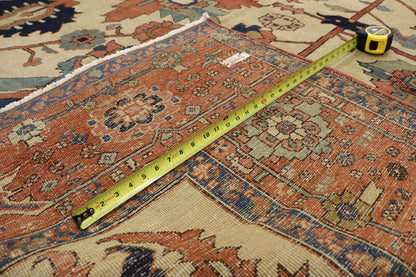 11 x 15 Antique Persian Serapi Rug 76927