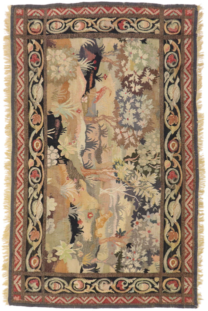 4 x 7 Antique French Aubusson Tapestry 76928