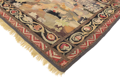 4 x 7 Antique French Aubusson Tapestry 76928