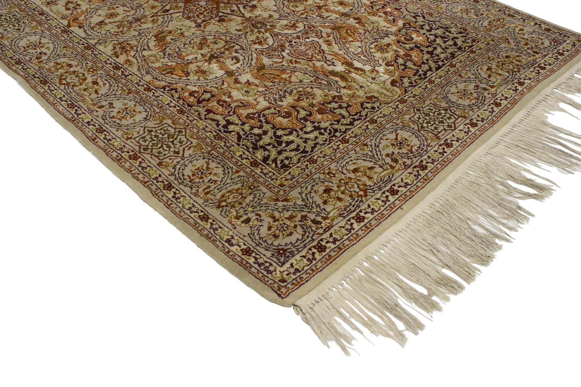 4 x 5 Vintage Persian Isfahan Prayer Rug 76933