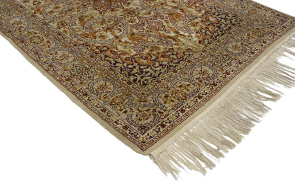 4 x 5 Vintage Persian Isfahan Prayer Rug 76933