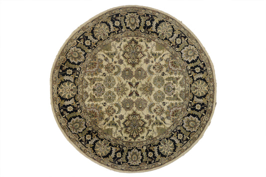 8 x 8 Vintage Indian Round Area Rug 76937