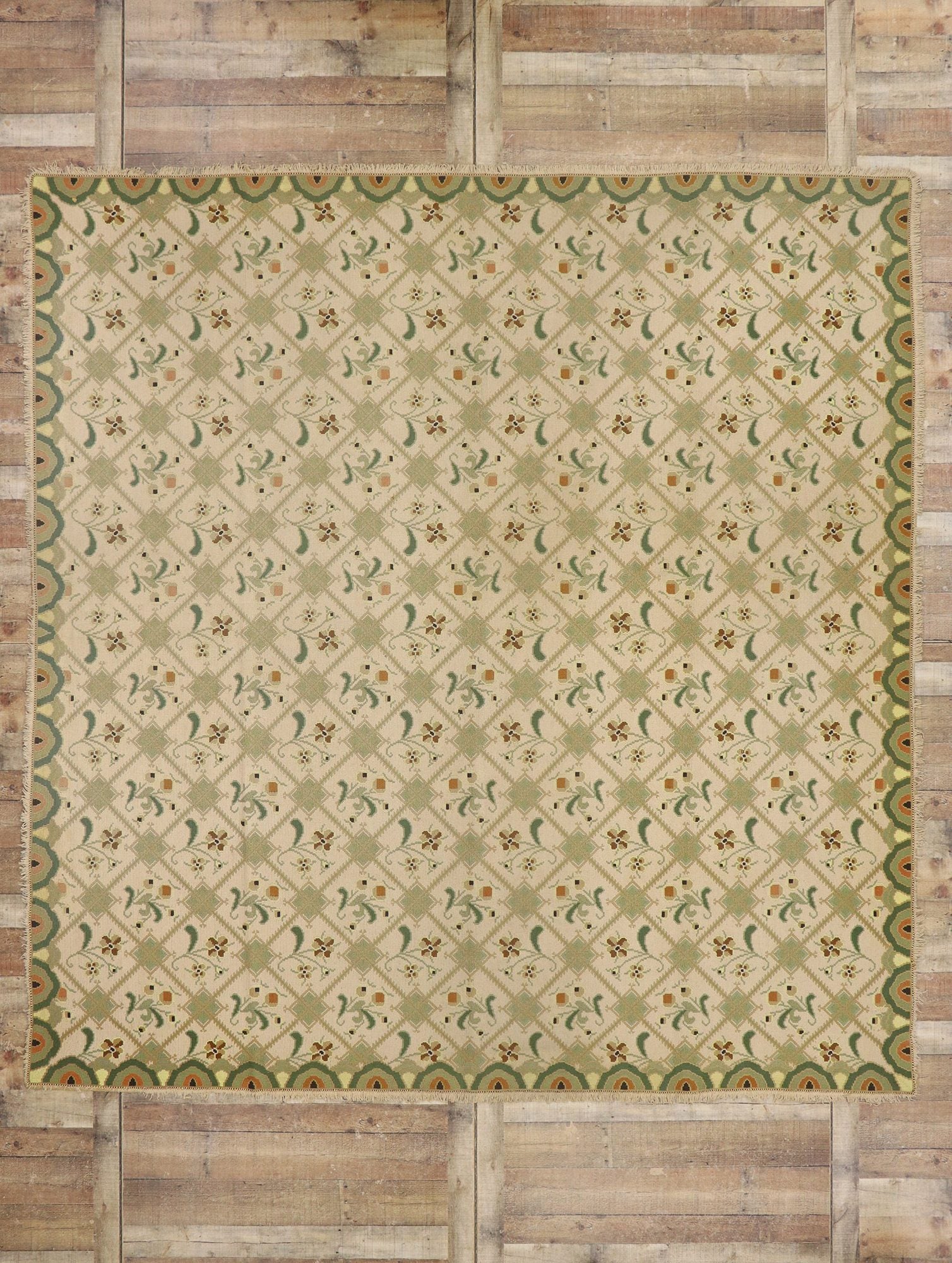 10 x 10 Antique Portuguese Arraiolos Rug 76942