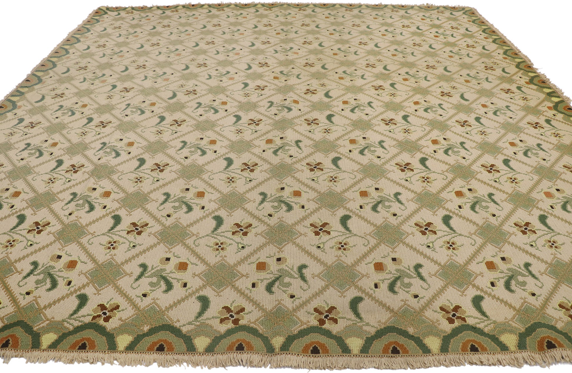 10 x 10 Antique Portuguese Arraiolos Rug 76942