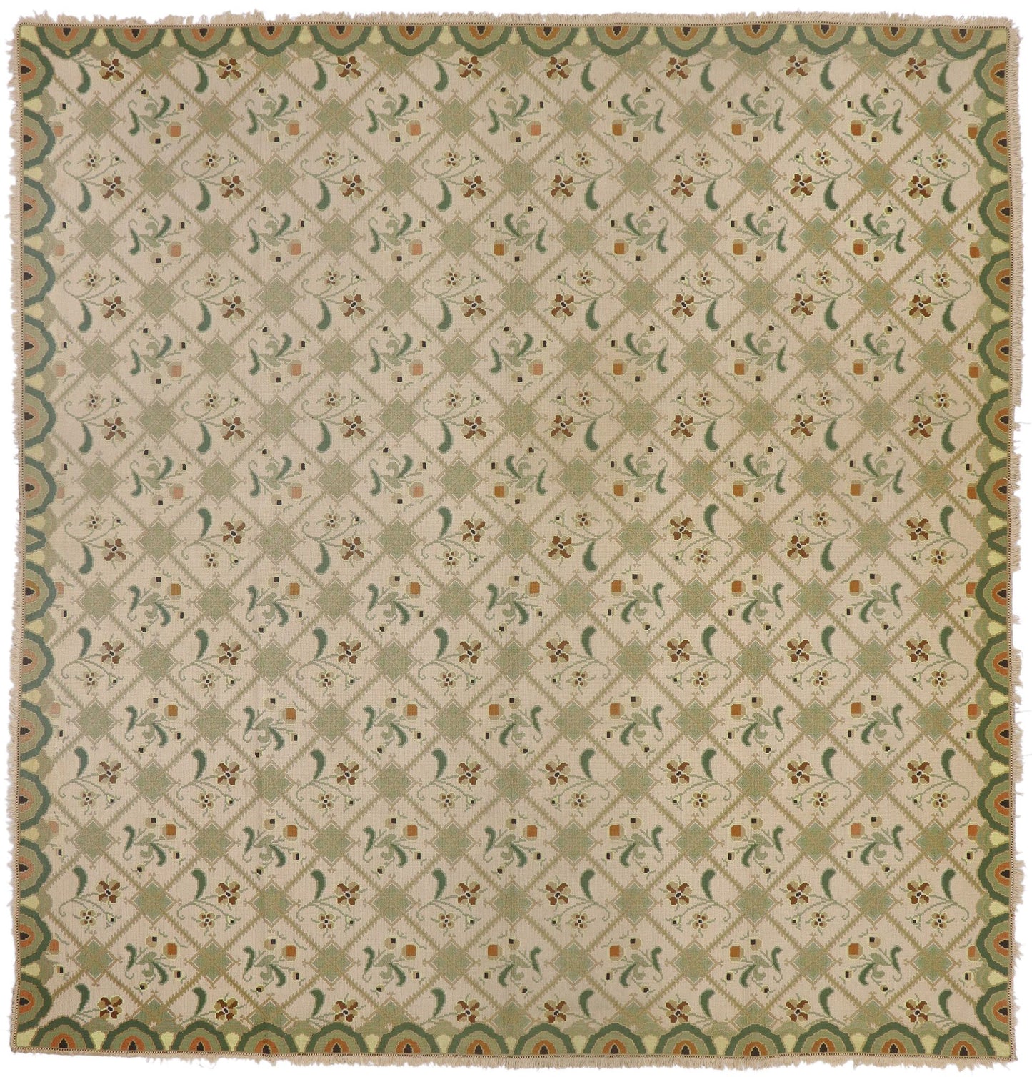10 x 10 Antique Portuguese Arraiolos Rug 76942