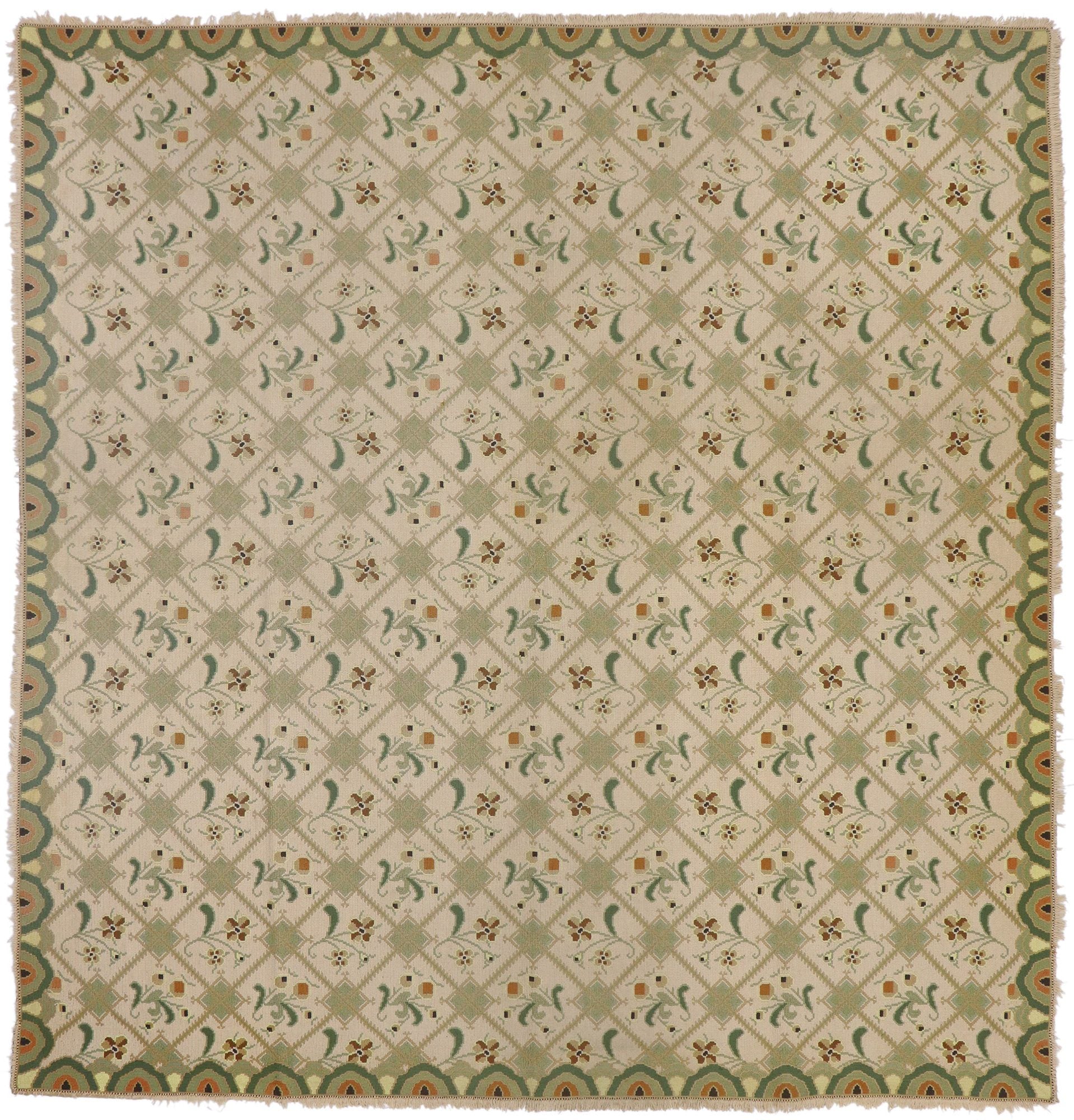 10 x 10 Antique Portuguese Arraiolos Rug 76942