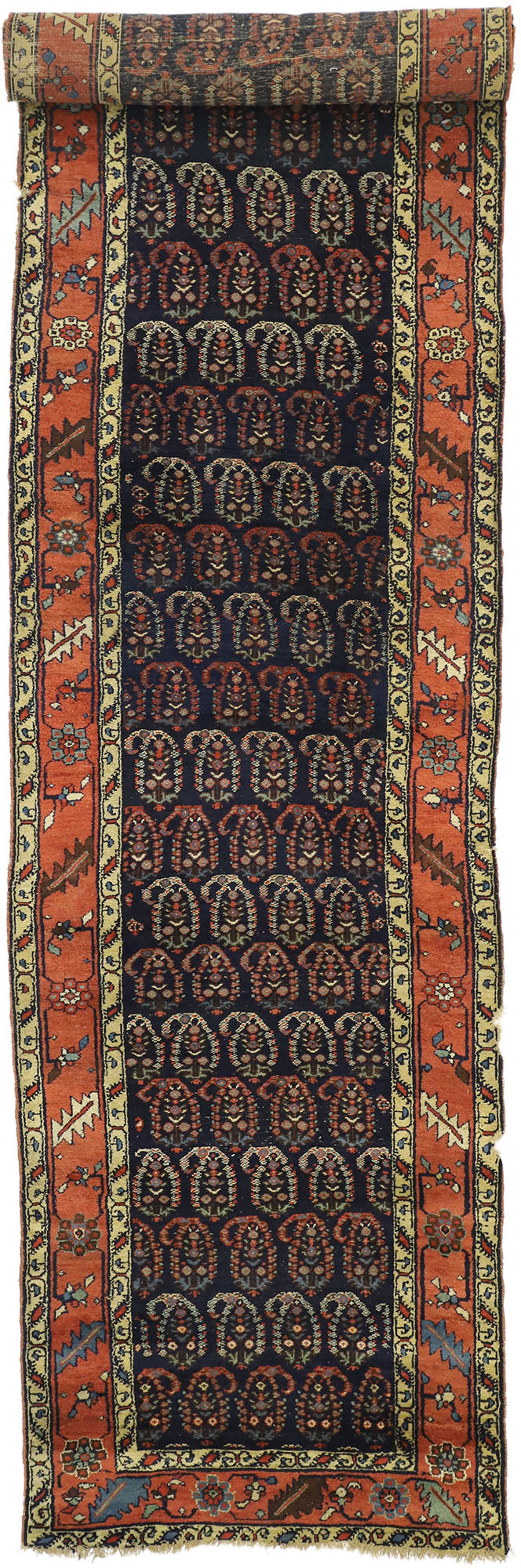 4 x 17 Antique Bijar Rug 76944