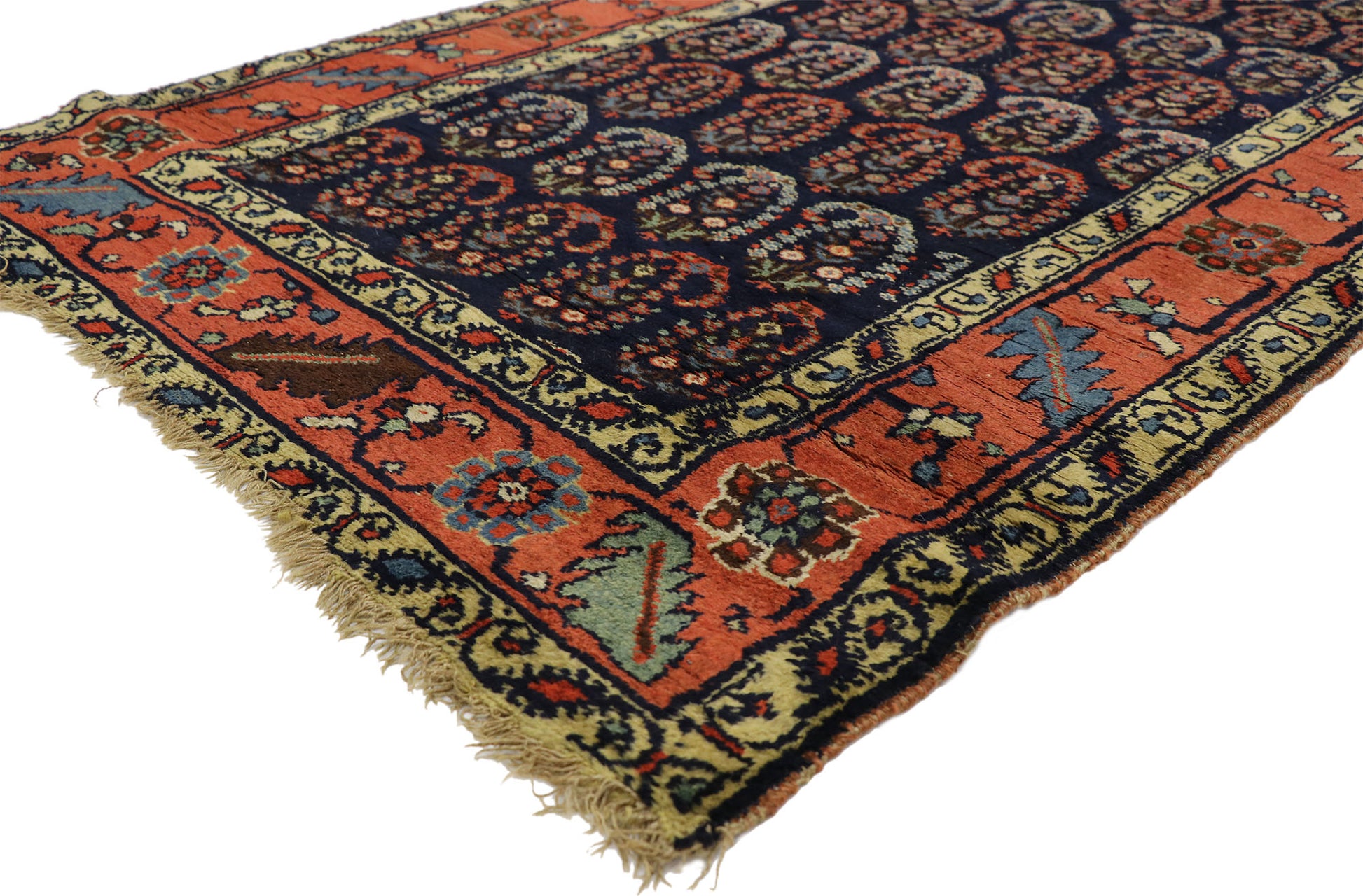 4 x 17 Antique Bijar Rug 76944