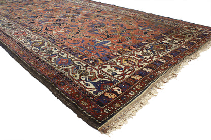 7 x 12 Antique Persian Bijar Rug 76945