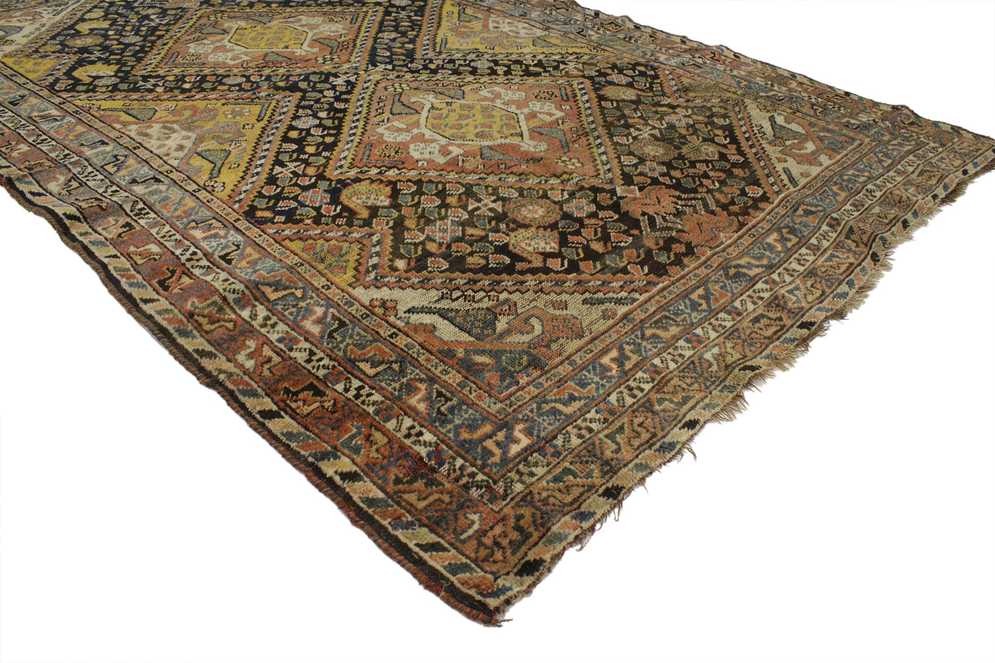 4 x 6 Antique Persian Shiraz Rug 76952