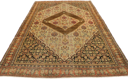 4 x 6 Antique Persian Senneh Rug 76956