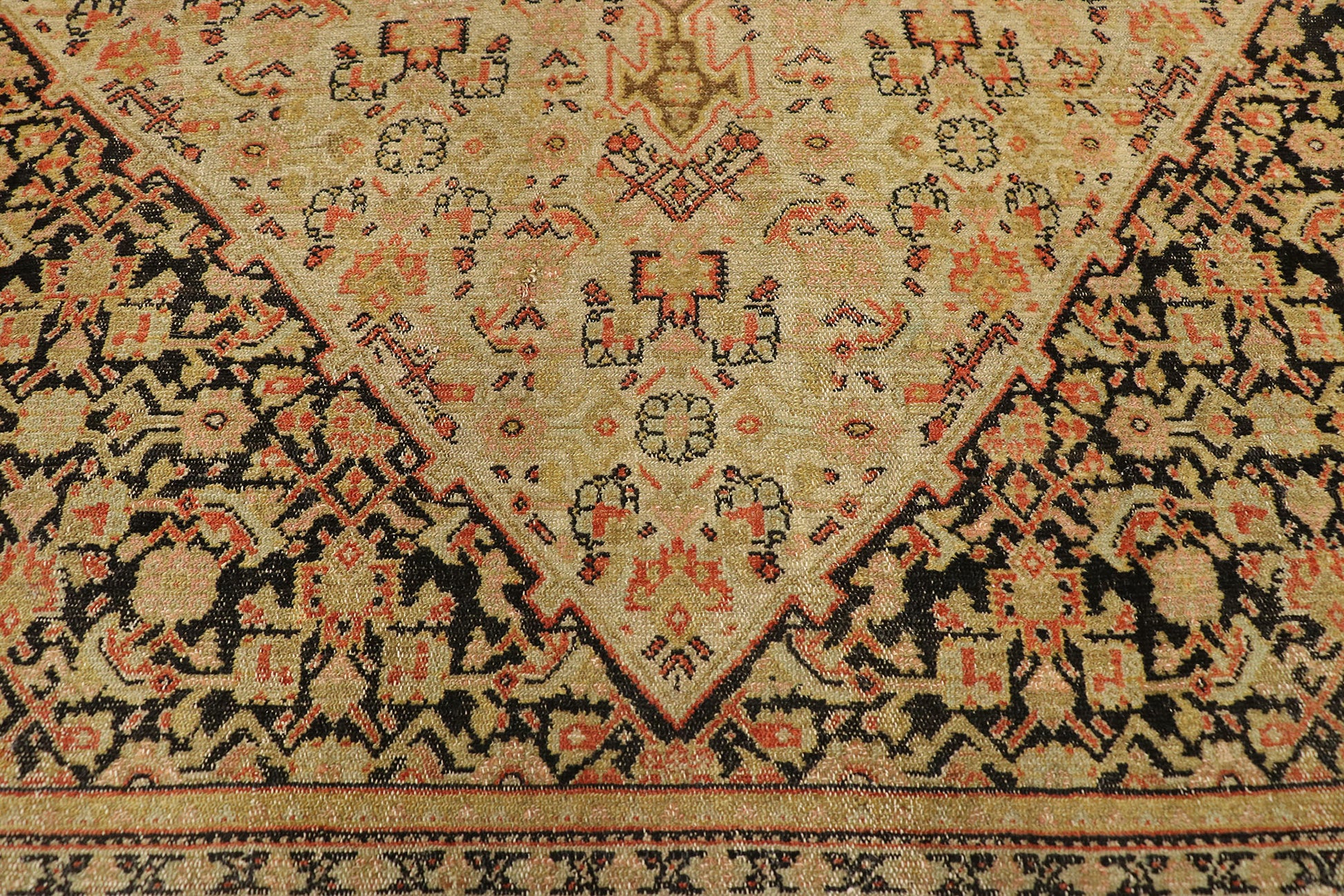 4 x 6 Antique Persian Senneh Rug 76956