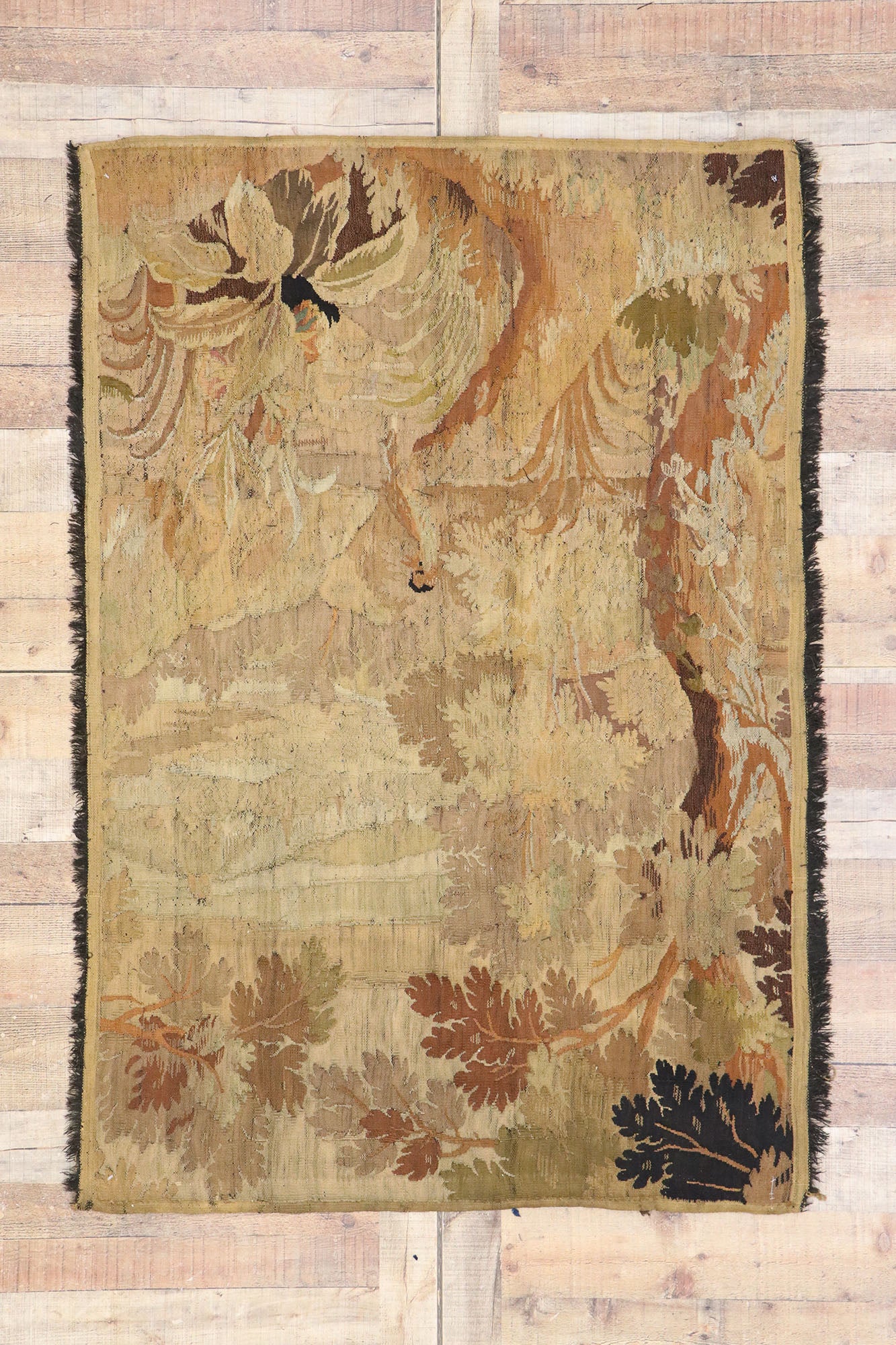 4 x 6 Antique French Tapestry Rug 76959