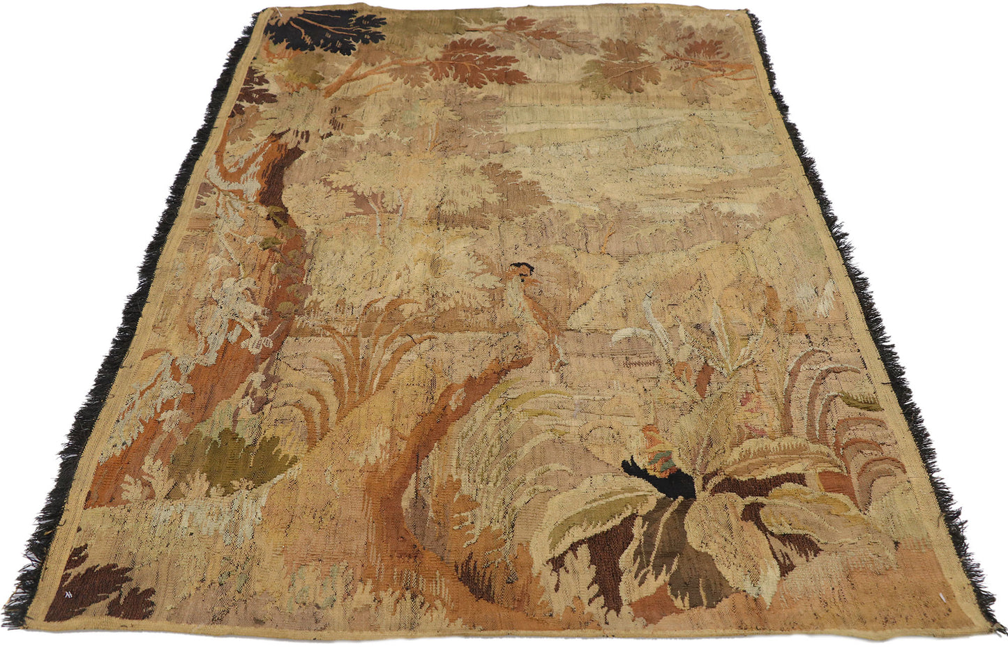 4 x 6 Antique French Tapestry Rug 76959