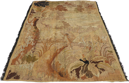 4 x 6 Antique French Tapestry Rug 76959