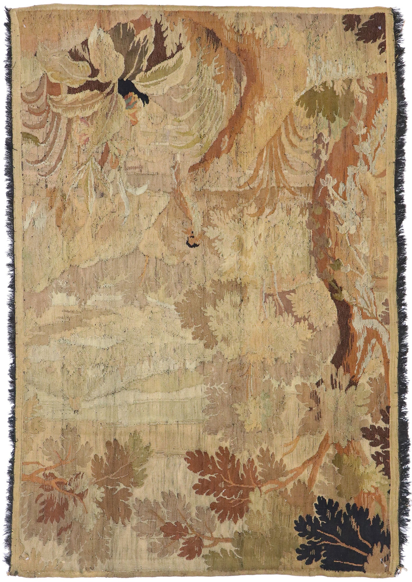 4 x 6 Antique French Tapestry Rug 76959