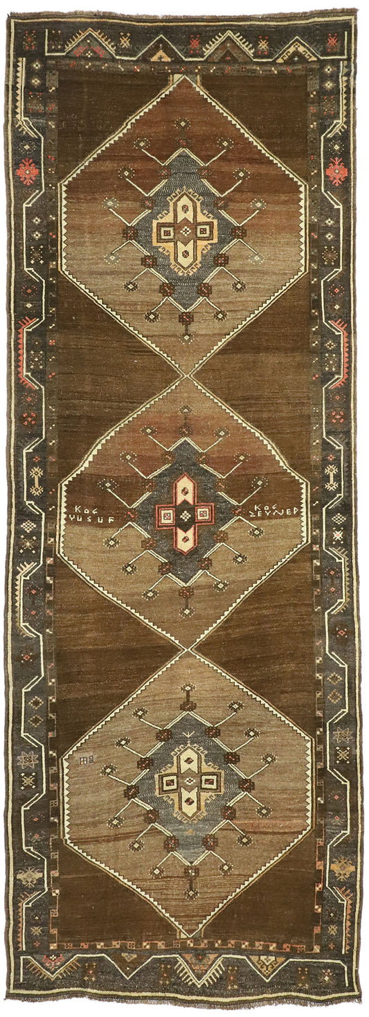 5 x 12 Vintage Turkish Oushak Rug 76968