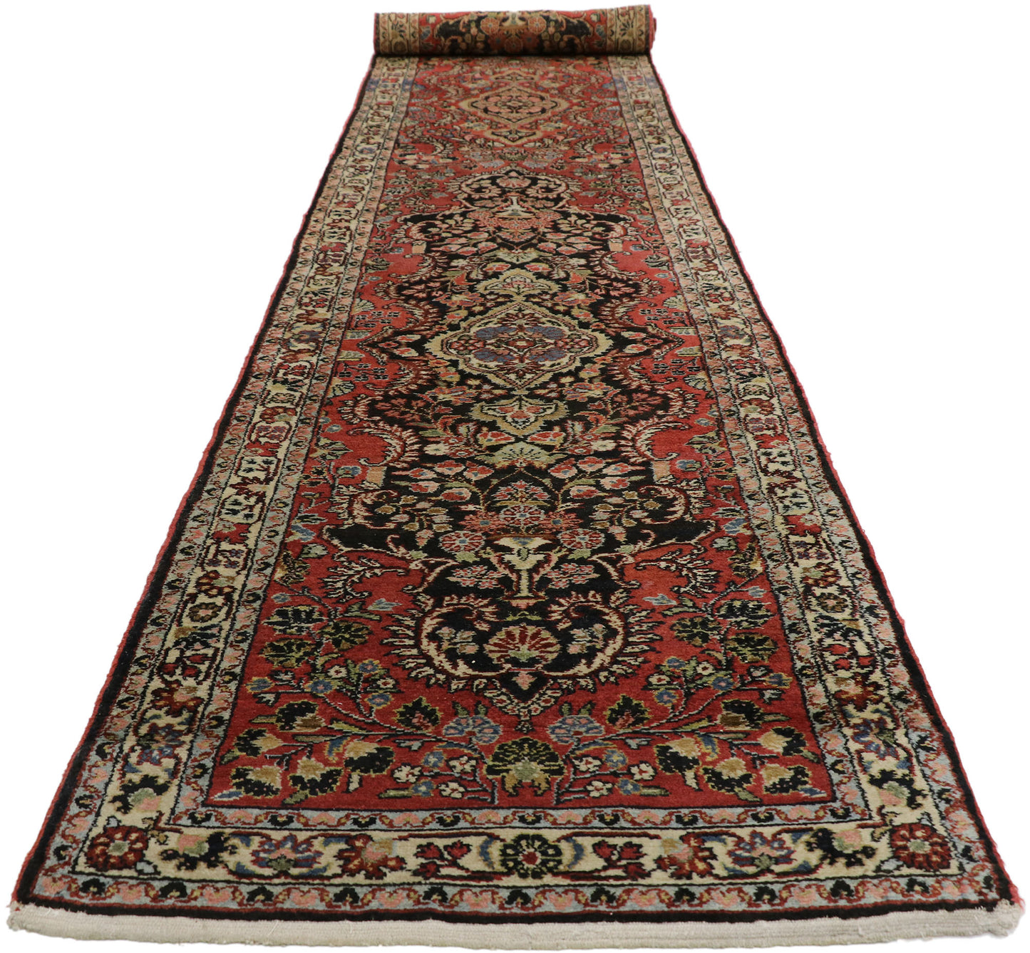 3 x 18 Antique Persian Hamadan Rug 76970