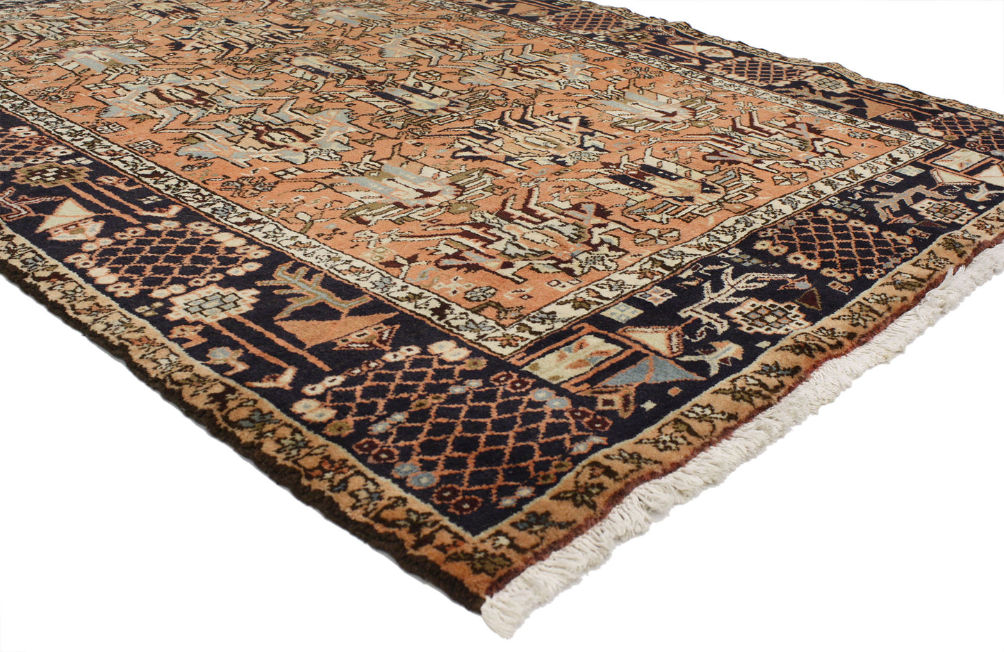 5 x 7 Antique Persian Heriz Rug 76974