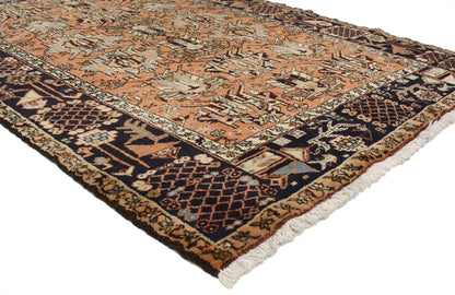 5 x 7 Antique Persian Heriz Rug 76974