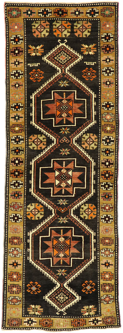 3 x 8 Antique Turkish Oushak Runner 76979
