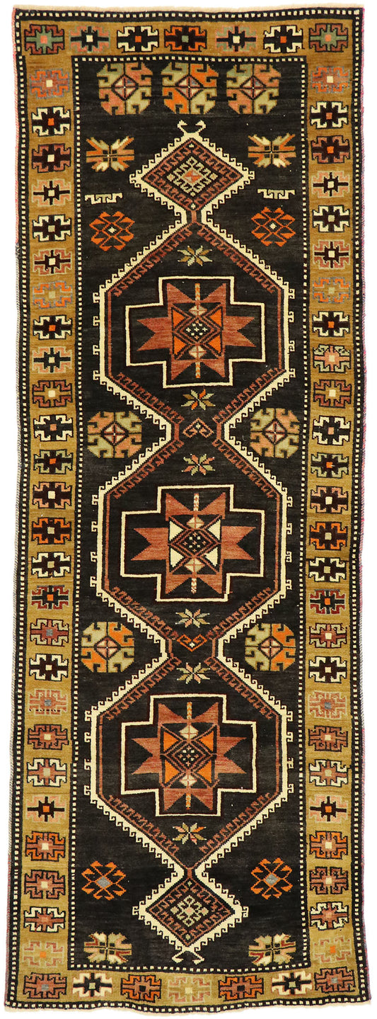 3 x 8 Antique Turkish Oushak Runner 76979