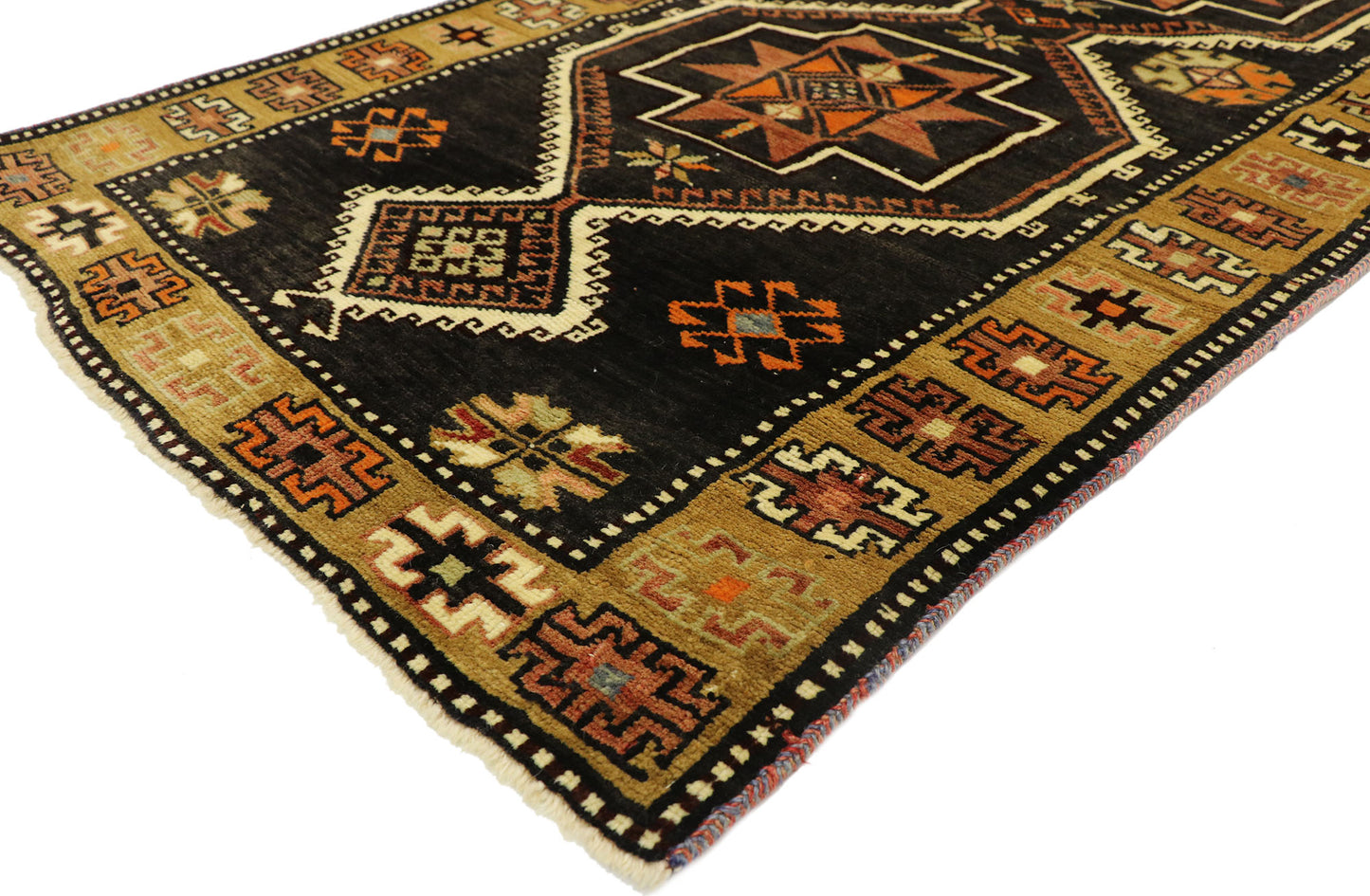 3 x 8 Antique Turkish Oushak Runner 76979