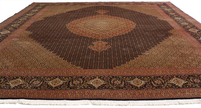 10 x 13 Vintage Persian Mahi Tabriz Rug 76980
