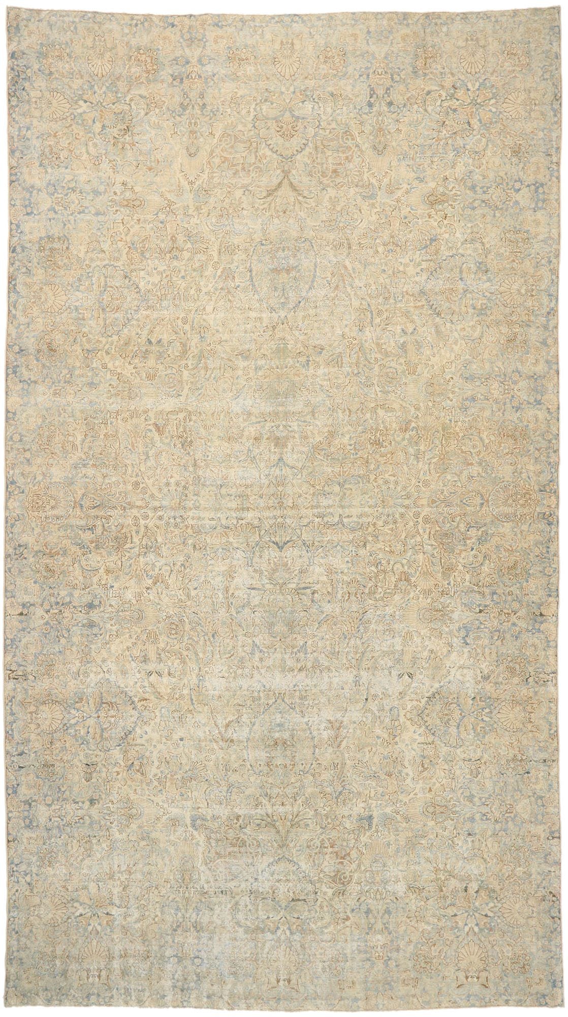 11 x 19 Antique Persian Kerman Rug 76985