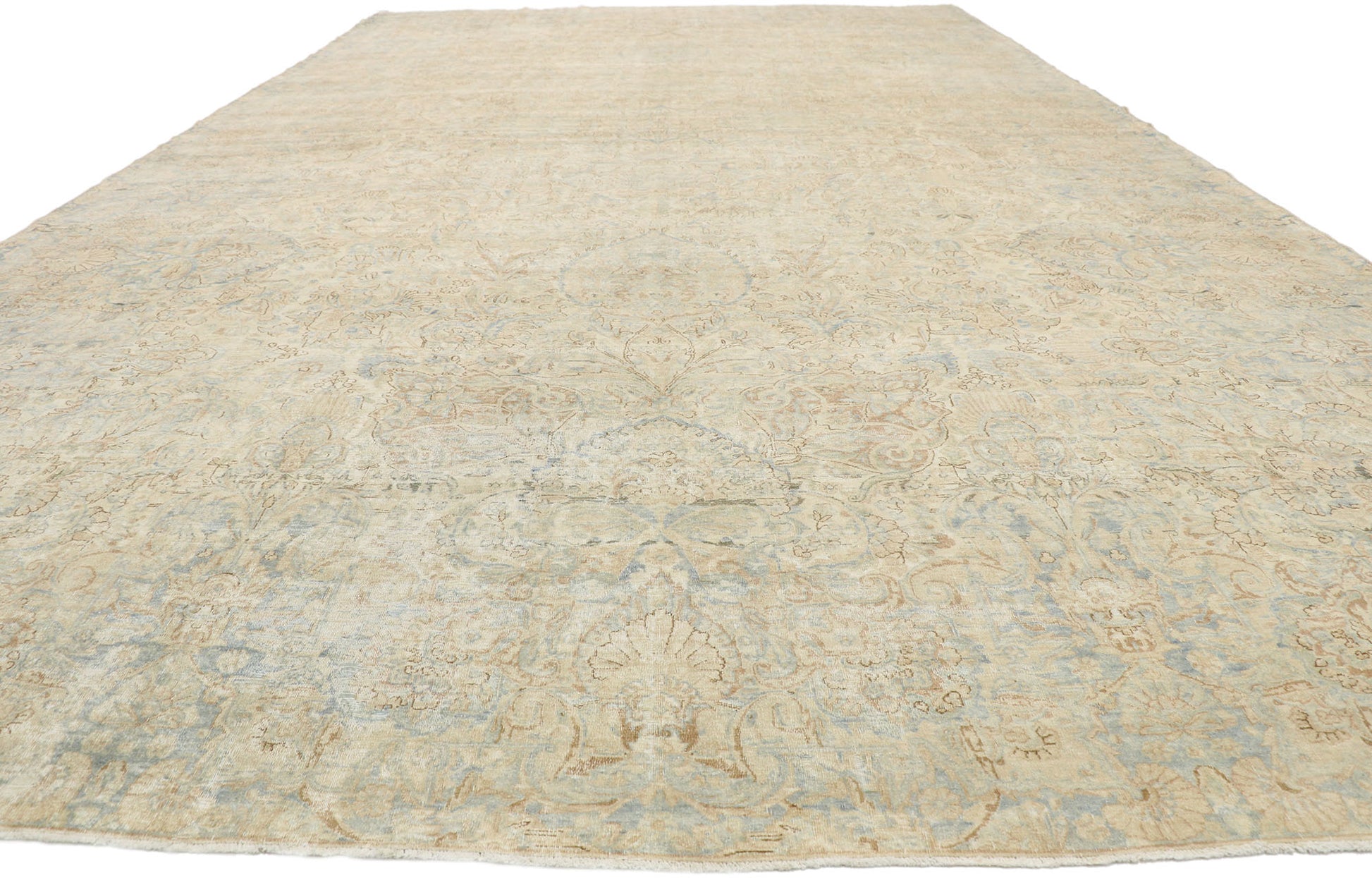 11 x 19 Antique Persian Kerman Rug 76985