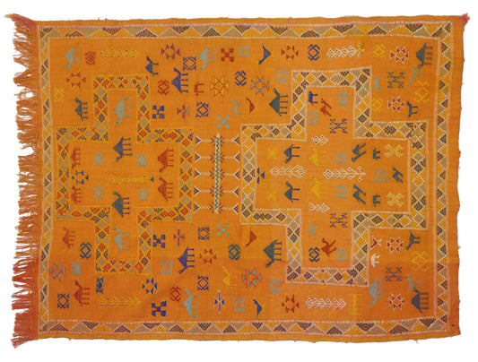 4 x 5 Vintage Kilim Rug 76988