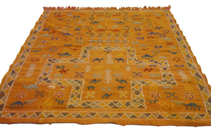 4 x 5 Vintage Kilim Rug 76988