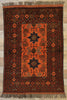 3 x 5 Vintage Afghan Rug 76990