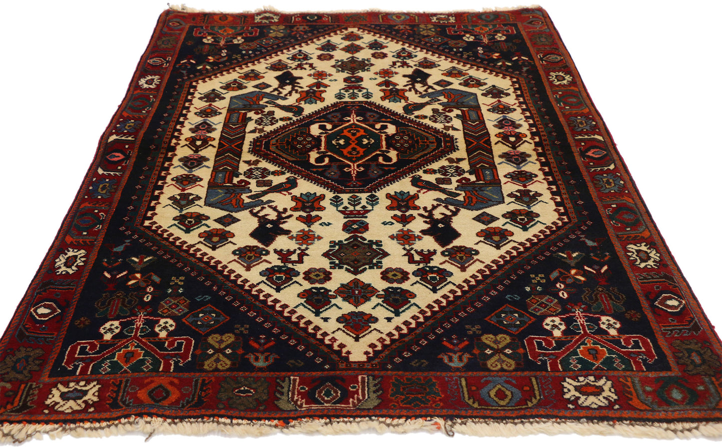 3 x 5 Vintage Persian Shiraz Rug 76992