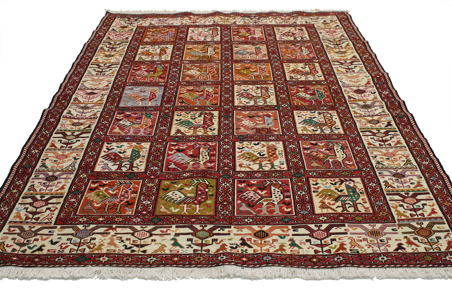 4 x 6 Vintage Persian Soumak Rug 76997
