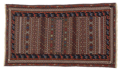 4 x 7 Vintage Persian Soumak Rug 76999