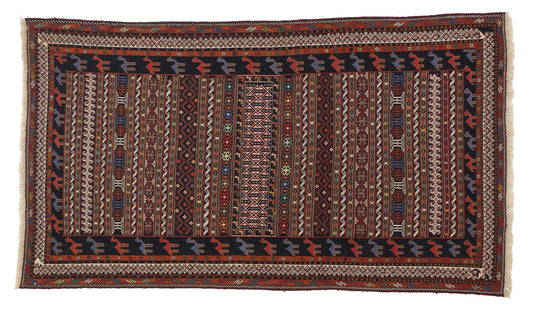 4 x 7 Vintage Persian Soumak Rug 76999