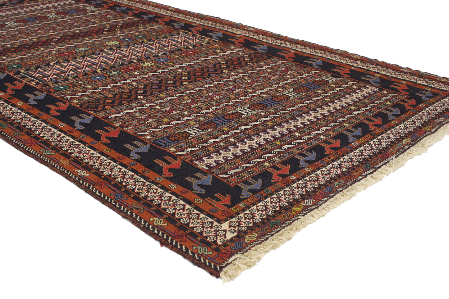 4 x 7 Vintage Persian Soumak Rug 76999