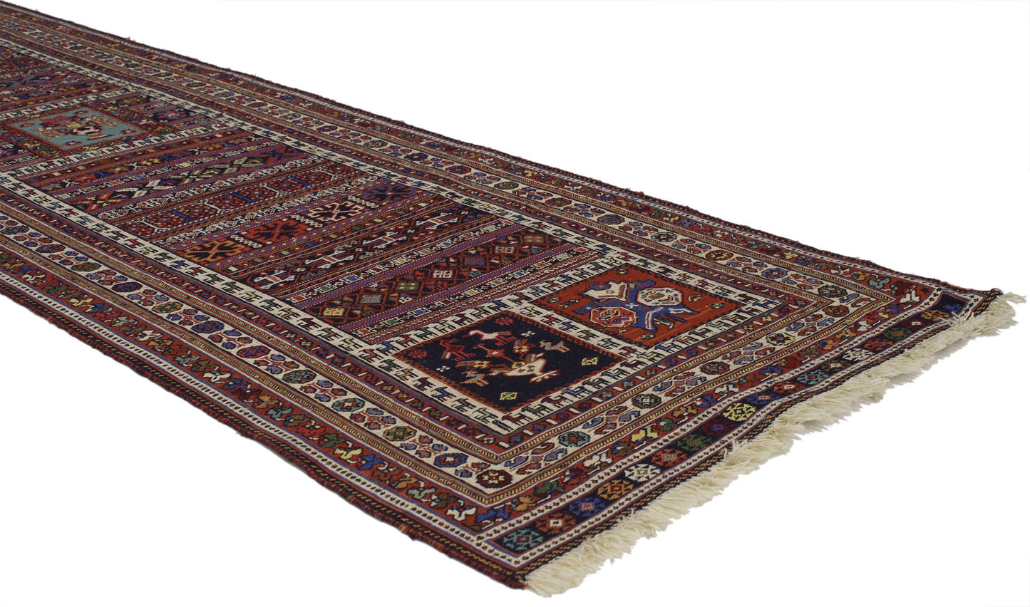 3 x 8 Vintage Soumak Runner 77002