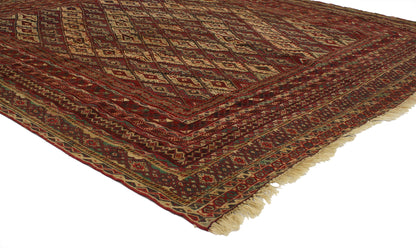 6 x 6 Vintage Afghan Rug 77004