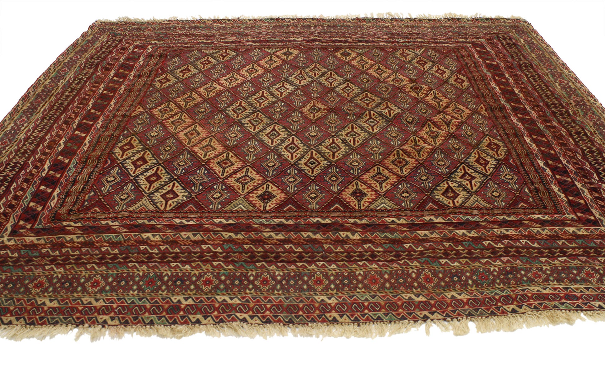 6 x 6 Vintage Afghan Rug 77004